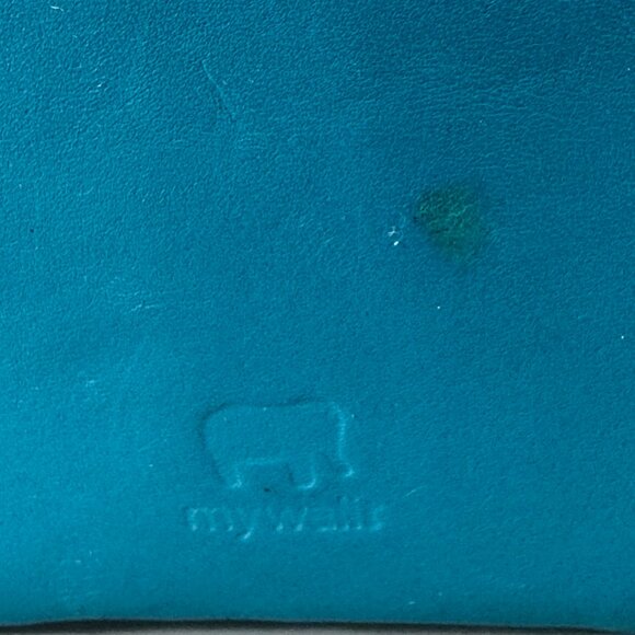 Mywalit Blue Leather Double Zip-Around Wallet - Picture 2 of 14